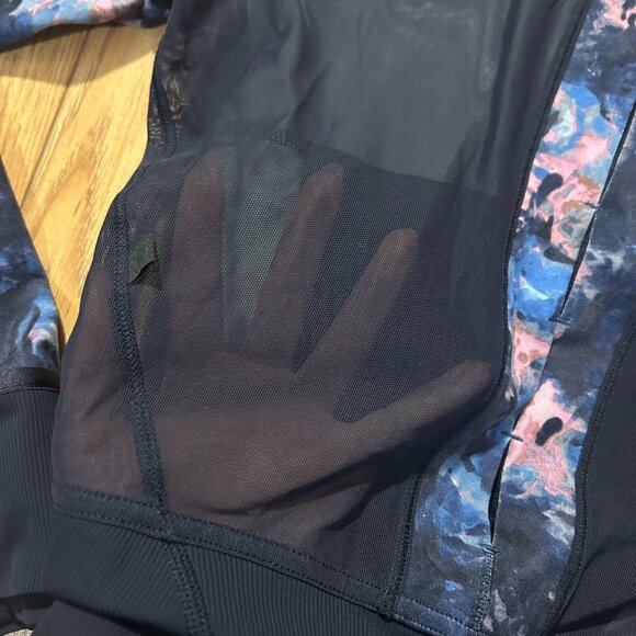 Lululemon If You're Lucky Jacket Sz 6 Moody Mirage Bark Berry Deep Naval Blue - Picture 4 of 5